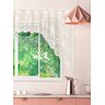 Cortina Bando Renda Cascata Cozinha Bule Bege 3,15x1,00 - 6