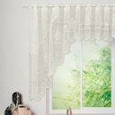Ver imagem 5 de Cortina Bando Renda Cascata Cozinha Bule Bege 3,15x1,00