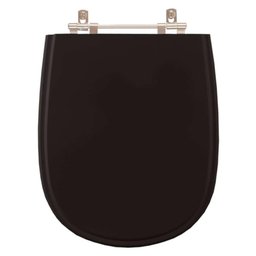 Assento Sanitario Poliester Paris Preto para Vaso Ideal Standard - 1
