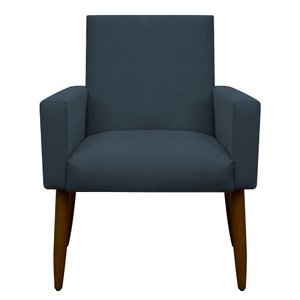 Poltrona Decorativa Nina Cadeira Escritório Recepção Brunaldi:azul