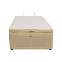 Ver imagem 3 de Cama Box Baú Castor Solteiro Vellus Bege 120x203x35cm