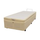 Ver imagem 4 de Cama Box Baú Castor Solteiro Vellus Bege 120x203x35cm