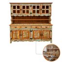 Ver imagem 1 de Cristaleira Arca e Oratório Exclusive 8 Portas 4 Gavetas 4 Prateleiras Madeira Maciça Turquesa