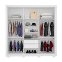 Ver imagem 3 de Guarda Roupa De Casal 3 Portas Portugal Branco