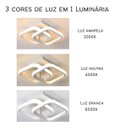 Ver imagem 5 de Luminária Led Moderna Quadrada 26w Bivolt 3 em 1