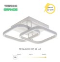 Ver imagem 2 de Luminária Led Moderna Quadrada 26w Bivolt 3 em 1