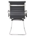 Ver imagem 2 de Kit 2 Cadeiras de Escritório Interlocutor Fixa Baixa Stripes Esteirinha Charles Eames Eiffel Preta