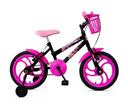 Ver imagem 1 de Bicicleta Infantil Aro 16 Feminina Criança - Ello Bike Cor:preto/adesivo Roda