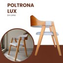 Ver imagem 4 de Conjunto 2 Unidades Poltrona Lux em Linho Cinza-Claro em Madeira Maçiça & Tauari Design Versátil