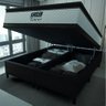 Cama Box Baú King Gazin Colchão Molas Ensacadas com Pillow Top Tower Branco/marrom - 3