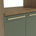 Ver imagem 4 de Kit Forno Torre Quente Cozinha Botanic 70cm 03 Portas M627 Kappesberg - Nogueira/verde Oliva