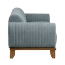 Ver imagem 4 de Sofá Molino 3 Lugares 180cm Pés Madeira Castanho Bouclé Azul Claro - Nexta Casa
