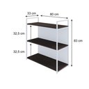 Ver imagem 4 de Estante 03 Prateleiras c/Fundo Yon 80cm Est.Branca