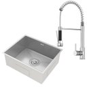 Ver imagem 1 de Kit Cuba Gourmet Lisboa Aço Inox 304 e Torneira Gourmet Genebra Monocomando Goldenx