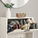 Ver imagem 2 de Porta Sapatos Aparador Suporte Multifuncional Gavetas 4 Prateleiras Organiza Calçados Saltos Chinelo