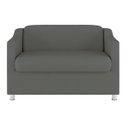 Ver imagem 3 de Namoradeira Elegante 2 Lugares Sala de Estar – Balaqui Decor Cor:Cinza