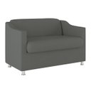 Ver imagem 1 de Namoradeira Elegante 2 Lugares Sala de Estar – Balaqui Decor Cor:Cinza