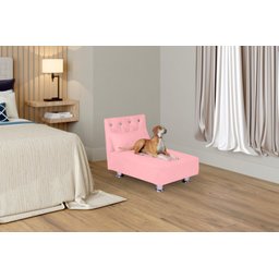 Cama Pet Liz, Descanso com Conforto e Qualidade para Seu Pet, Incluso Almofada Descanso - Rose - 5