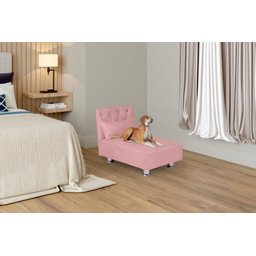 Cama Pet Liz, Descanso com Conforto e Qualidade para Seu Pet, Incluso Almofada Descanso - Rose - 1