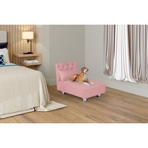 Cama Pet Liz, Descanso com Conforto e Qualidade para Seu Pet, Incluso Almofada Descanso - Rose