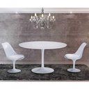 Ver imagem 2 de Mesa De Jantar Tulipa Saarinen Redonda 150Cm Laqueada Branca