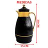 Kit 2 Garrafa Térmica de Mesa Bule 1 Litro Café com Leite - 6
