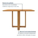 Ver imagem 5 de Mesa de Jantar 4 Lugares Tampo MDF Tessera Marrom Amêndoa Clean