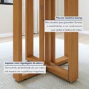 Ver imagem 4 de Mesa de Jantar 4 Lugares Tampo MDF Tessera Marrom Amêndoa Clean