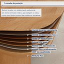 Ver imagem 7 de Mesa de Jantar 4 Lugares Tampo MDF Tessera Marrom Amêndoa Clean