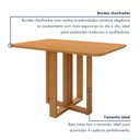 Ver mais imagens de Mesa de Jantar 4 Lugares Tampo MDF Tessera Marrom Amêndoa Clean