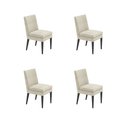 Ver imagem 1 de Kit 4 Cadeira de Jantar Germany Suede Bege Dominic Decor