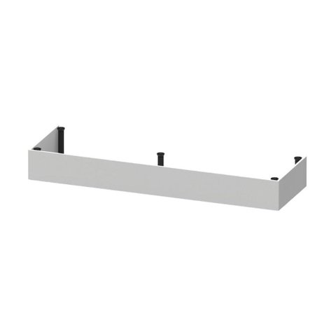 Kit Rodapé para Balcão Cozinha 150cm Veneza com Pés Multimóveis Mp3744 Branco