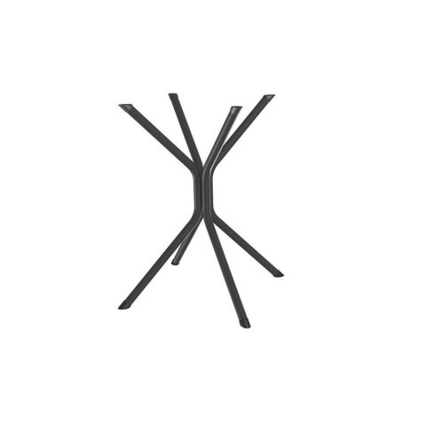 Base Mesa de Jantar Creta M088 Aço S/ Tampo Preto - Kappesberg