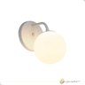 Luminária de Parede Arandela Drop Branca C/ Globo de Vidro Leitoso Jabuticaba 1xg9 - 5