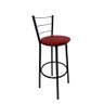Kit 2 Banqueta Alta Preta Cozinha Gourmet Americana Balcão:vermelho - 2