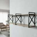 Ver imagem 1 de Prateleira 150x20cm de Parede Mdf Estilo Industrial