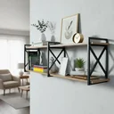 Ver imagem 3 de Prateleira 150x20cm de Parede Mdf Estilo Industrial