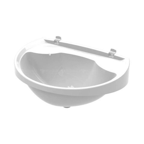 Lavatório Plástico 39 x 15 x 29 cm Branco com Válvula - Valeplast