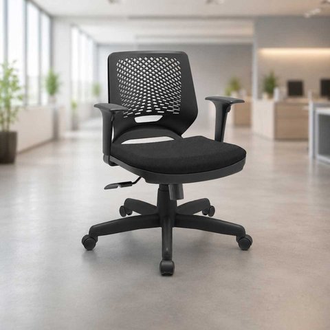 Cadeira Escritório Ergonômica Executiva Reclinável Apoio Braço Nr 17 Flex Comfort Preto