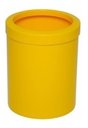 Ver imagem 1 de 04 Un. Lixeira em Plástico com Aro 12 Litros Home ou Office Cor:amarelo
