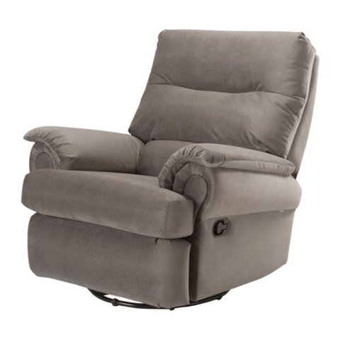 Poltrona Reclinável MH-1217 Estofada sem Massageador Veludo Cappuccino B
