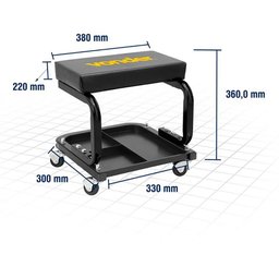 Banqueta Fixa para Mecânico 36 CM de Altura VONDER - 2