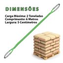 Ver imagem 3 de Cinta Elevaçao Carga 2 Toneladas 6 Metros Reforçada Resistente Construçao Obra Reboque Guindaste Mud