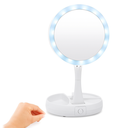 Ver imagem 2 de Espelho de Mesa Maquiagem C/ Luz Led Rotação 360° Camarim