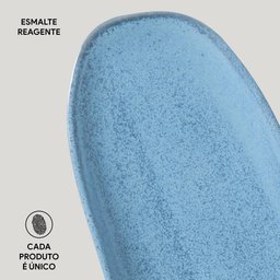 CONJUNTO C/ 4 TRAVESSAS OVAL RASA GRANDE ORGÂNICO BREEZE 36x13 CM - 5