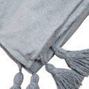 Ver imagem 1 de Manta Sofa Peseira Cama Boucle Macia 1,70x1,40 Cinza Claro