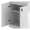 Ver imagem 3 de Balcão Para Escritorio 02 Portas Me4149 Branco Branco