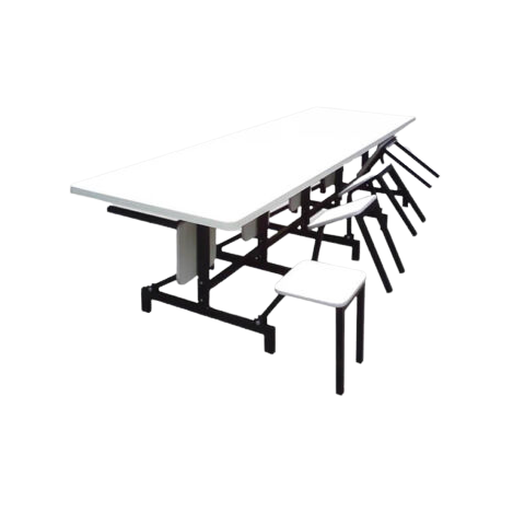 Mesa para Refeitório com 8 Lugares Dobráveis Escamoteáveis