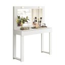 Ver imagem 1 de Penteadeira Camarim Gala 1 Gaveta e Soquetes para Lâmpadas Branco Fosco