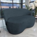Ver mais imagens de Namoradeira Decorativa Beatriz Orgânica Bouclé Cinza